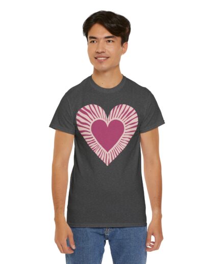 Love Heart Unisex Cotton T-Shirt