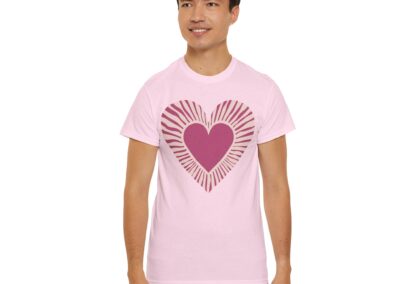 Love Heart Unisex Cotton T-Shirt