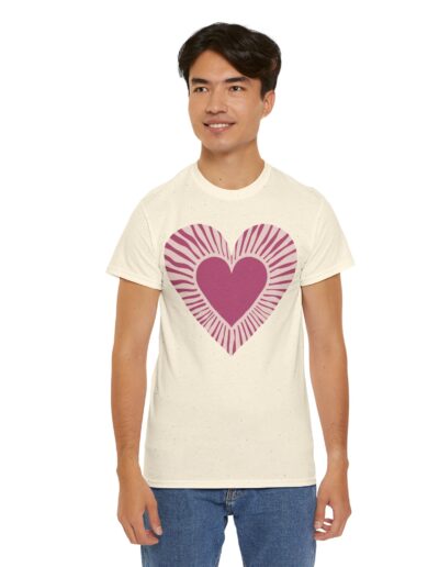 Love Heart Unisex Cotton T-Shirt