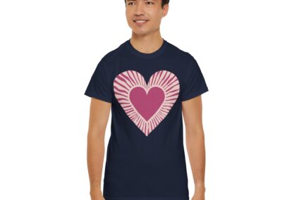 Love Heart Unisex Cotton T-Shirt
