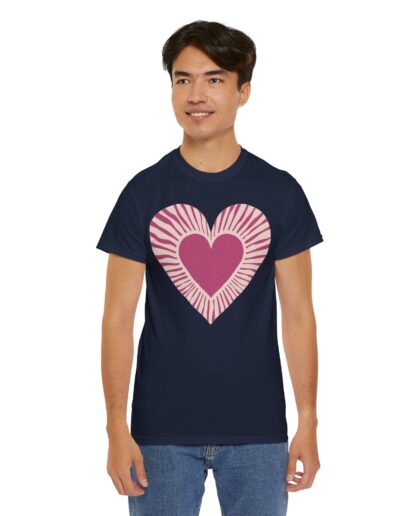 Love Heart Unisex Cotton T-Shirt
