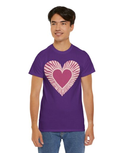 Love Heart Unisex Cotton T-Shirt
