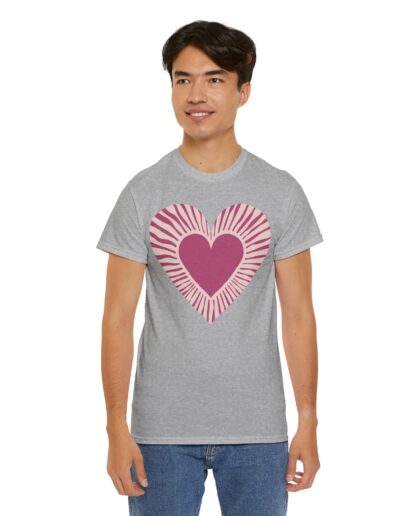 Love Heart Unisex Cotton T-Shirt