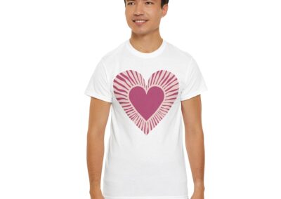 Love Heart Unisex Cotton T-Shirt