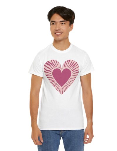 Love Heart Unisex Cotton T-Shirt