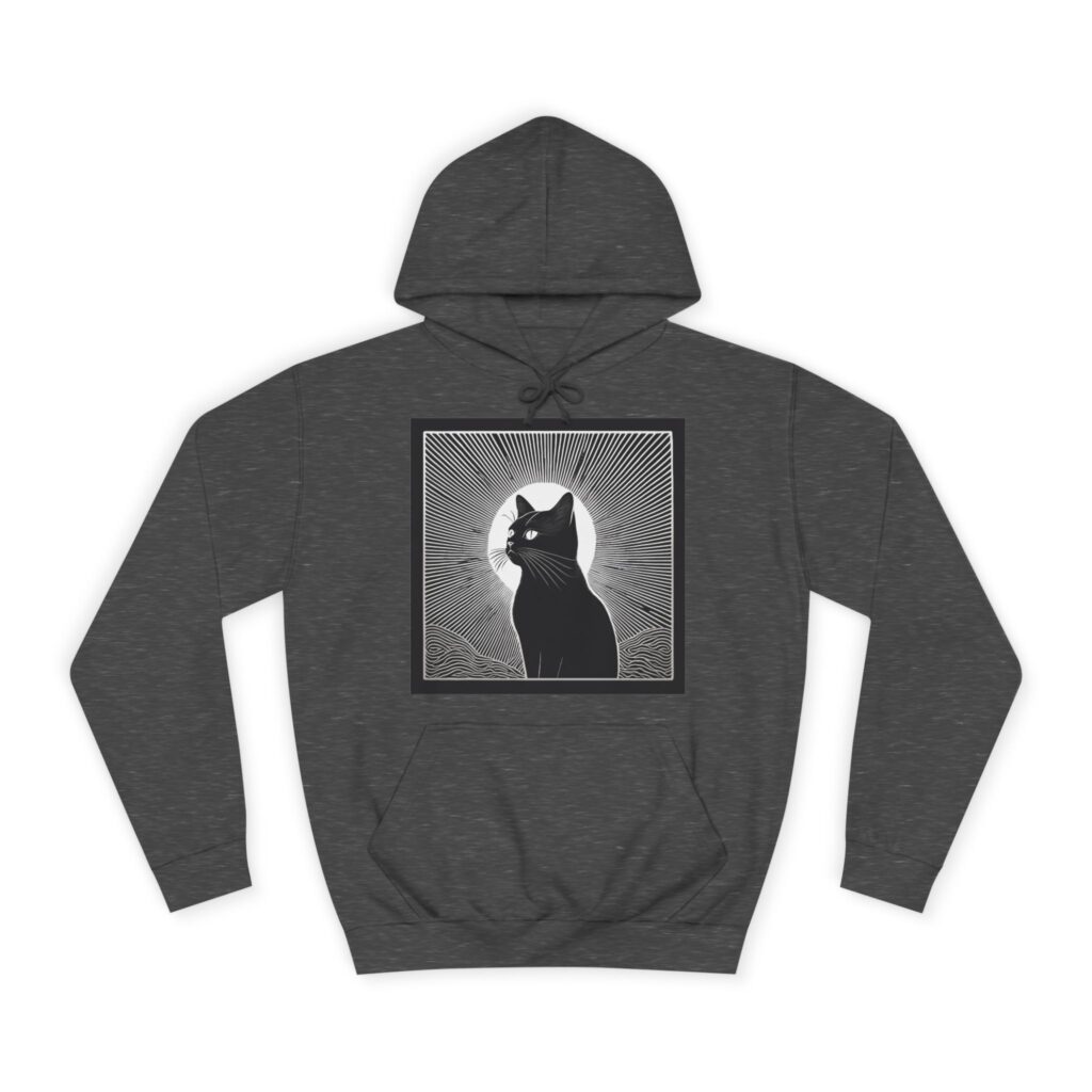 Mystical Cat Unisex College Hoodie