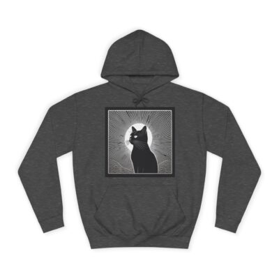 Mystical Cat Unisex College Hoodie