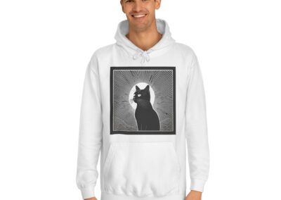 Mystical Cat Unisex College Hoodie