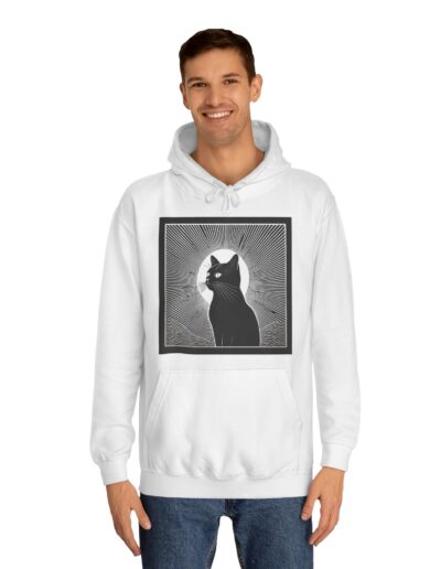 Mystical Cat Unisex College Hoodie