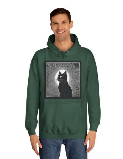 Mystical Cat Unisex College Hoodie