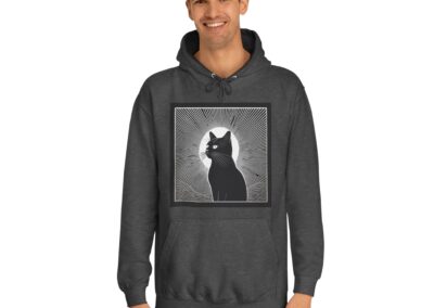 Mystical Cat Unisex College Hoodie