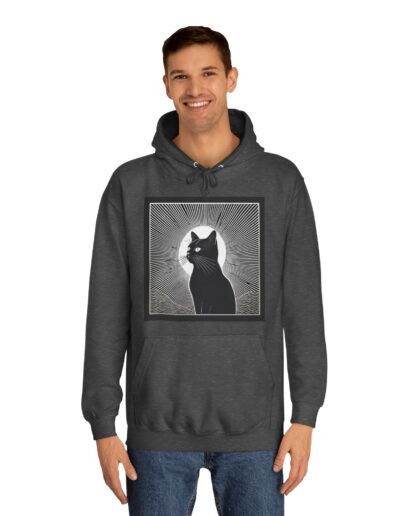 Mystical Cat Unisex College Hoodie