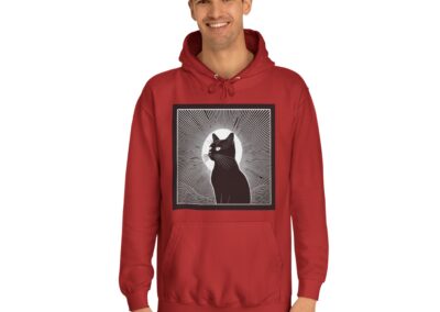 Mystical Cat Unisex College Hoodie