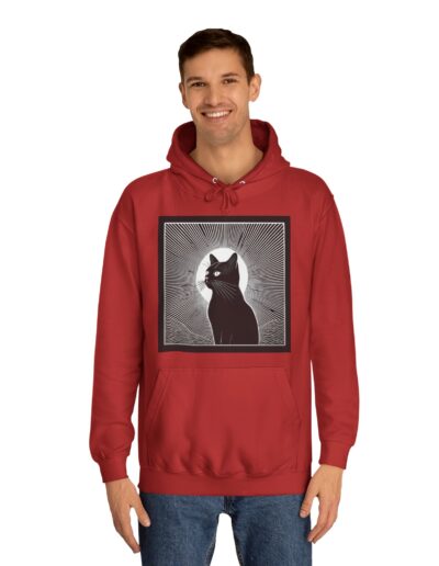 Mystical Cat Unisex College Hoodie