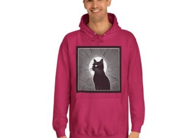 Mystical Cat Unisex College Hoodie