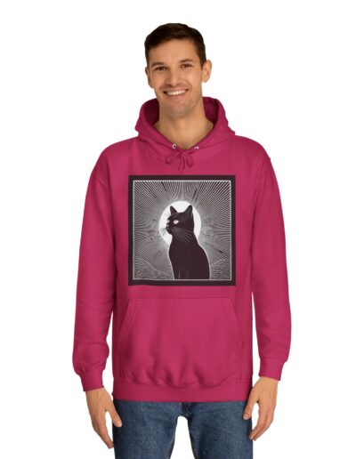 Mystical Cat Unisex College Hoodie