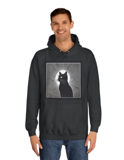Mystical Cat Unisex College Hoodie