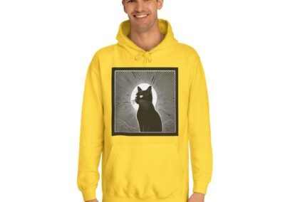 Mystical Cat Unisex College Hoodie