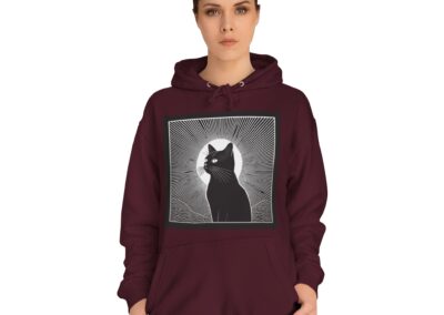 Mystical Cat Unisex College Hoodie