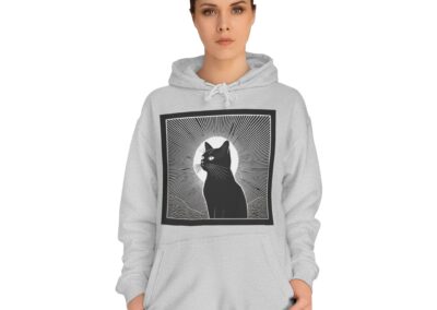 Mystical Cat Unisex College Hoodie