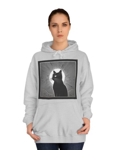 Mystical Cat Unisex College Hoodie