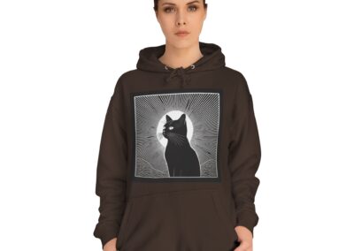 Mystical Cat Unisex College Hoodie