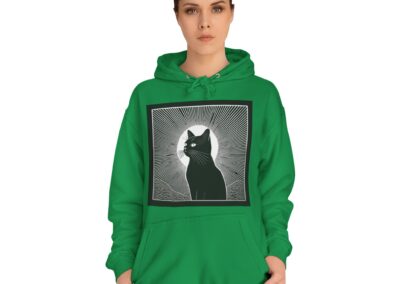 Mystical Cat Unisex College Hoodie