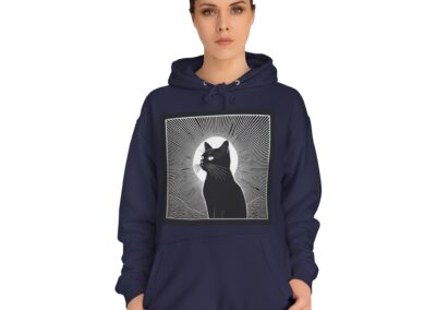 Mystical Cat Unisex College Hoodie