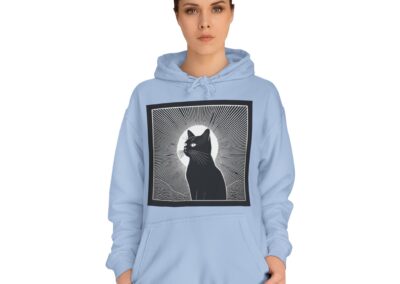 Mystical Cat Unisex College Hoodie