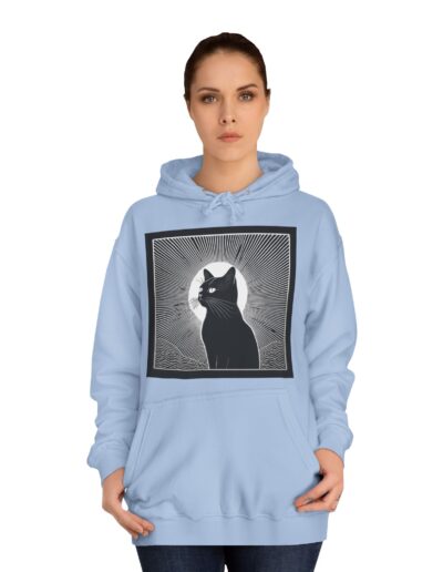 Mystical Cat Unisex College Hoodie