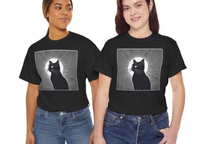 Mystical Cat Unisex Heavy Cotton T-Shirt