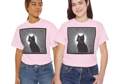 Mystical Cat Unisex Heavy Cotton T-Shirt