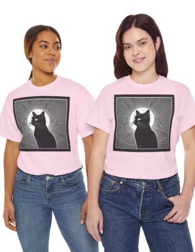 Mystical Cat Unisex Heavy Cotton T-Shirt