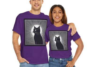 Mystical Cat Unisex Heavy Cotton T-Shirt
