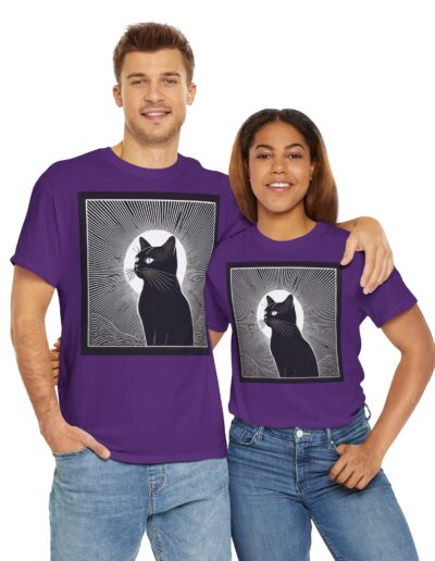 Mystical Cat Unisex Heavy Cotton T-Shirt