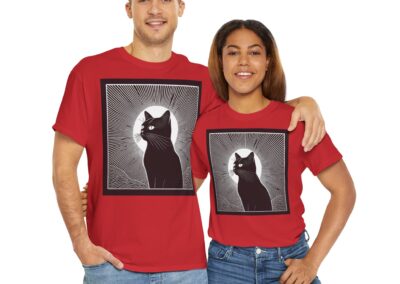 Mystical Cat Unisex Heavy Cotton T-Shirt