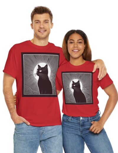 Mystical Cat Unisex Heavy Cotton T-Shirt