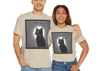 Mystical Cat Unisex Heavy Cotton T-Shirt