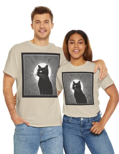 Mystical Cat Unisex Heavy Cotton T-Shirt
