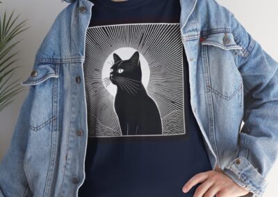 Mystical Cat Unisex Heavy Cotton T-Shirt