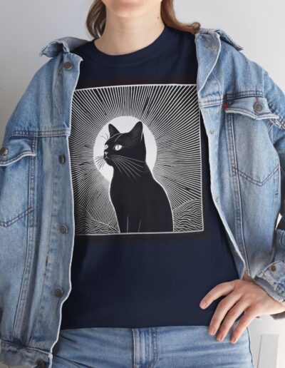 Mystical Cat Unisex Heavy Cotton T-Shirt