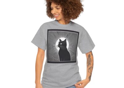 Mystical Cat Unisex Heavy Cotton T-Shirt