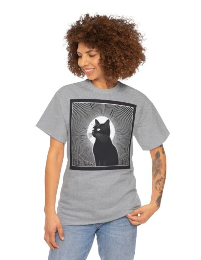 Mystical Cat Unisex Heavy Cotton T-Shirt