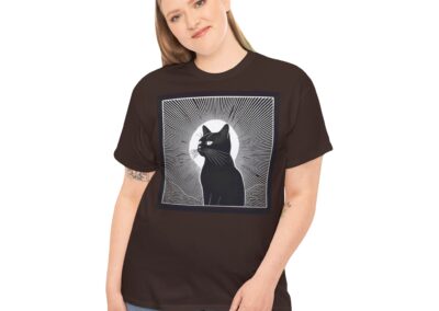 Mystical Cat Unisex Heavy Cotton T-Shirt