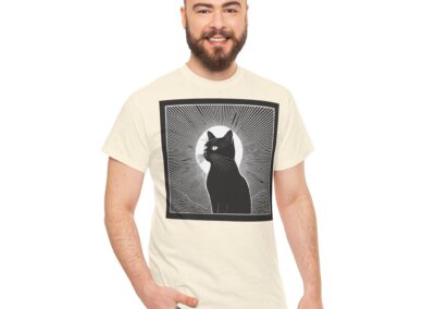 Mystical Cat Unisex Heavy Cotton T-Shirt