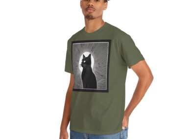 Mystical Cat Unisex Heavy Cotton T-Shirt