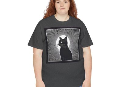 Mystical Cat Unisex Heavy Cotton T-Shirt