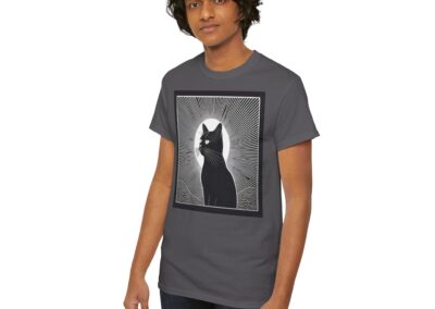 Mystical Cat Unisex Heavy Cotton T-Shirt