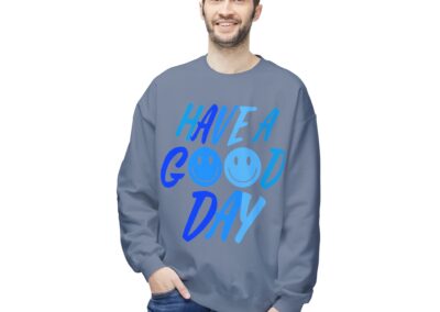 Unisex Fleece Crewneck Sweatshirt - Have a Good Day