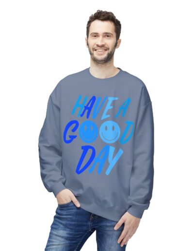 Unisex Fleece Crewneck Sweatshirt - Have a Good Day